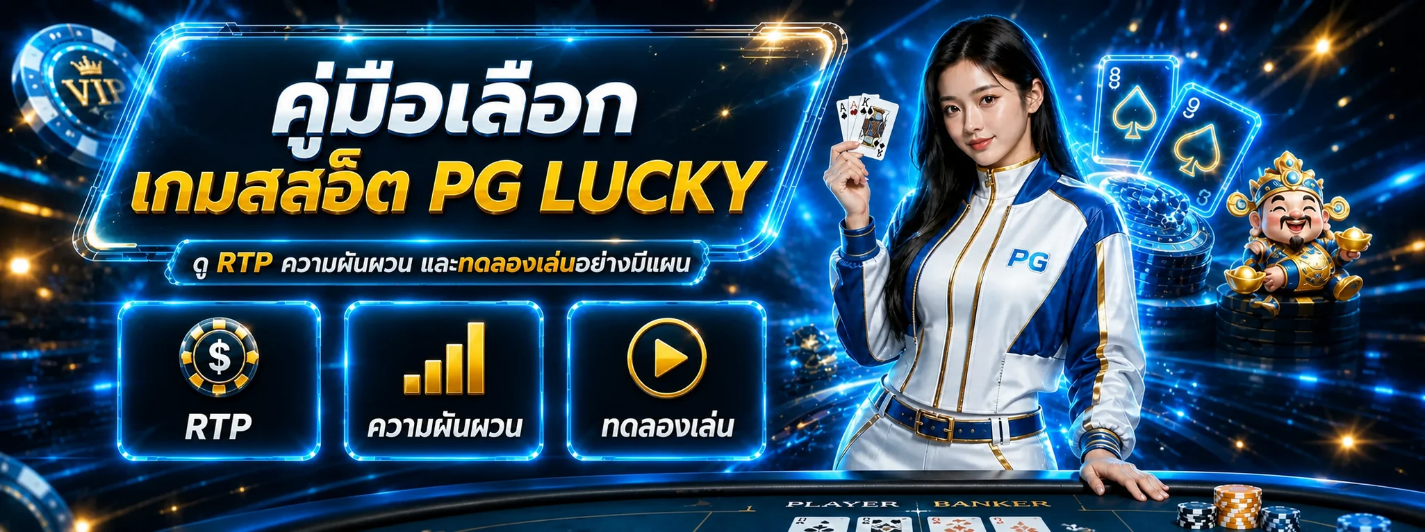 PG LUCKY คู่มือเลือกเกมสล็อต ดู RTP ก่อนเล่น